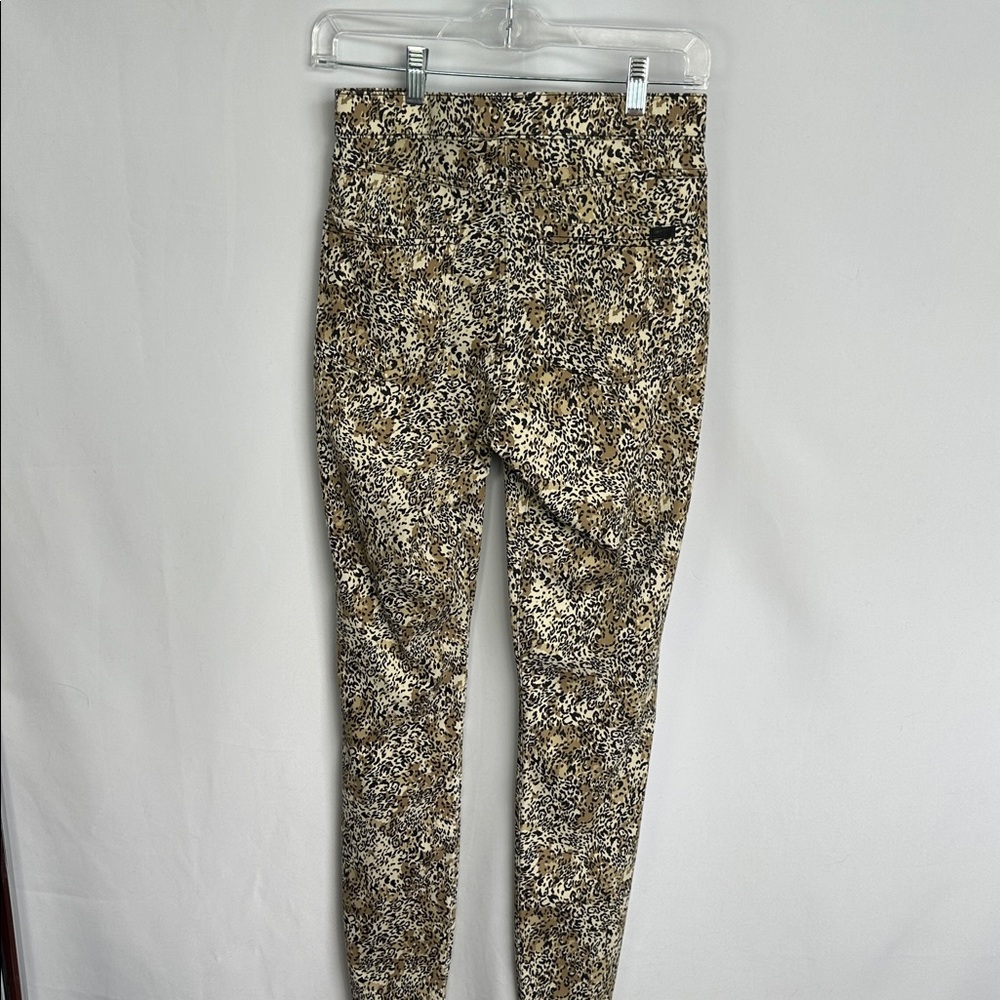 Hue Leopard Print Skinny Pants Leggings Size P/S (Small) Stretch - Picture 9 of 11